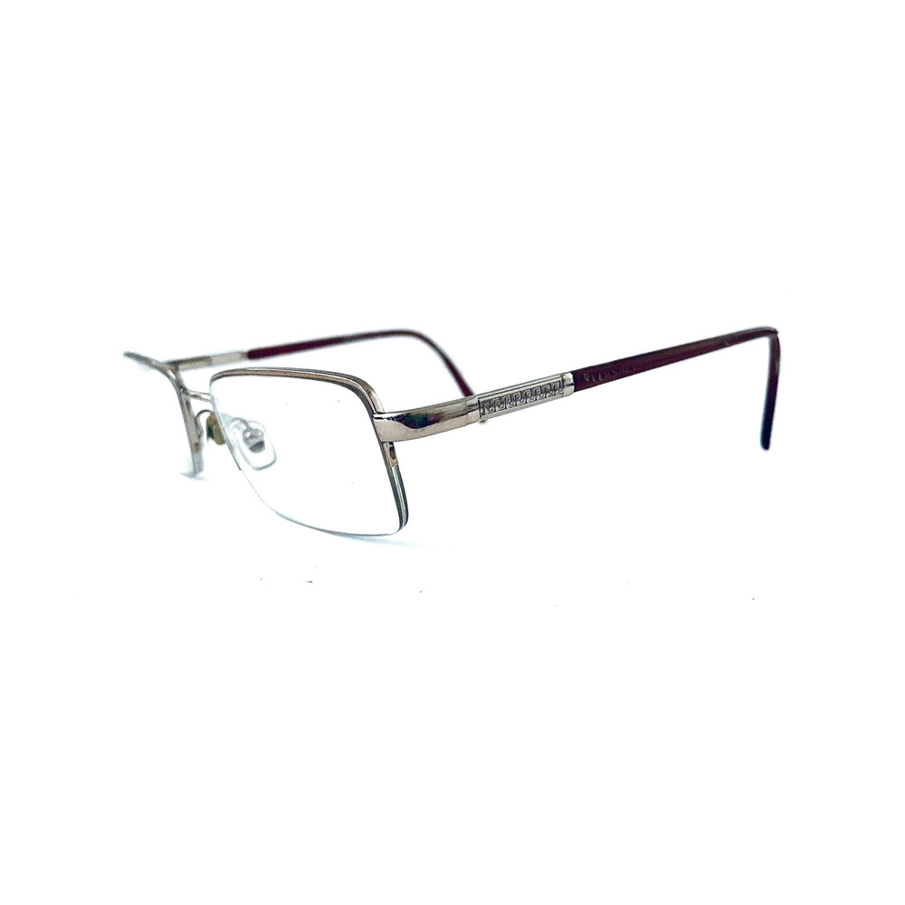 Versace Gold Rectangular Frame Glasses - image 1
